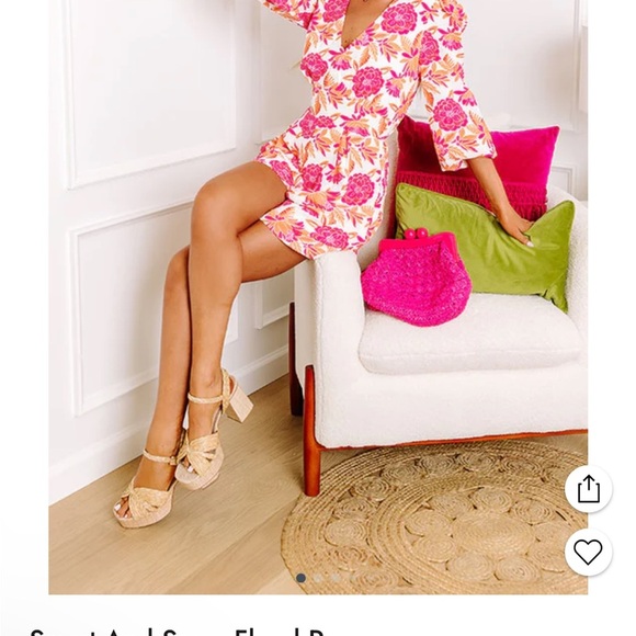 Sugarlips Floral Jumpsuit in Pink and Orange size xs - Picture 15 of 15